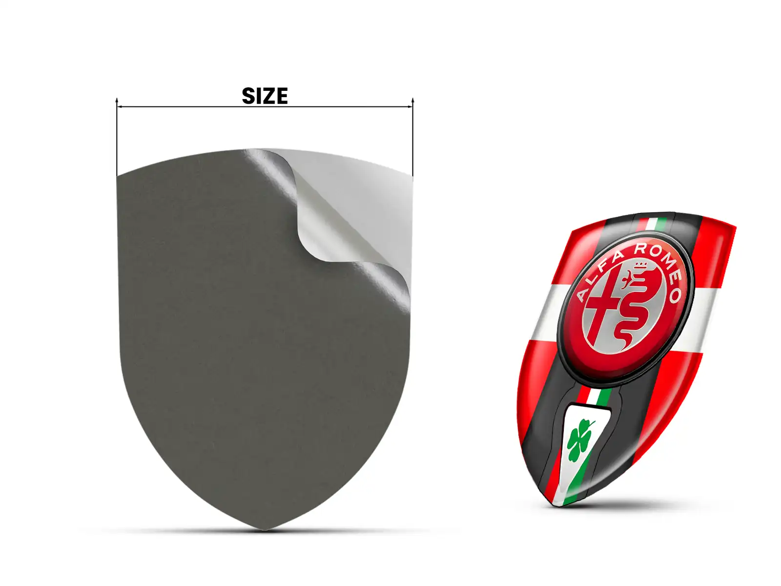 Alfa Romeo Heckscheibensticker Stabil Minimal Design Auto